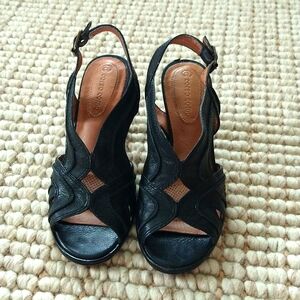 Corso Como Black Leather Sandals